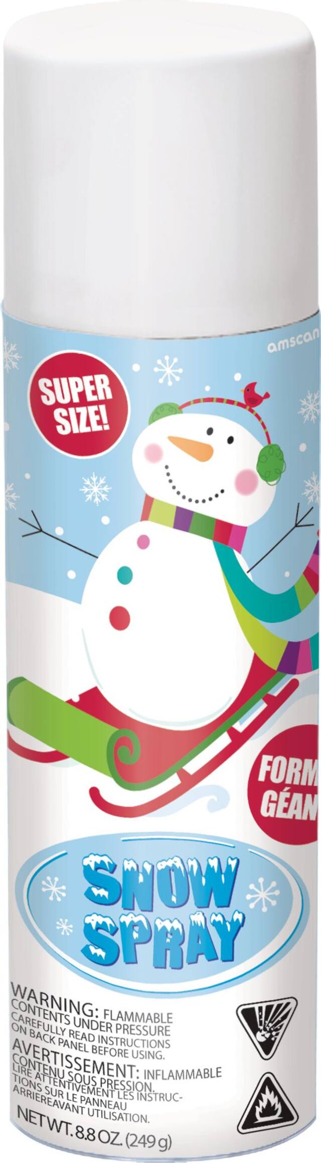 Snow Spray Can, 8.8-oz Front_Flat