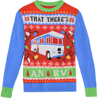 National Lampoon's Christmas Vacation RV Ugly Christmas Sweater Front_Flat