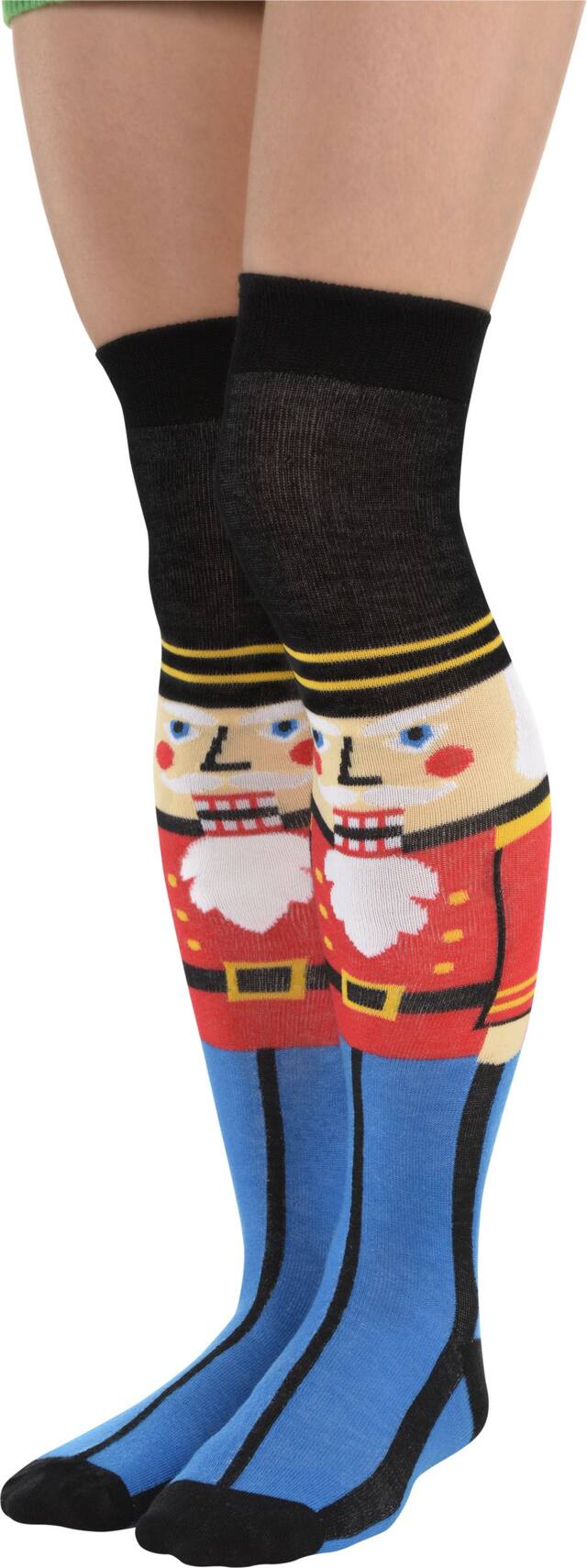 Chaussettes casse-noisette recouvrant les genoux pour adulte Front_Angled_Left