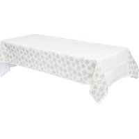 Nappe à motifs de flocons de neige étincelants, 54 x 102 po Front_Angled_Left