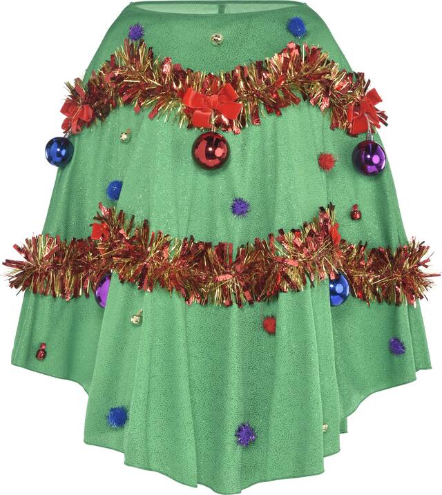 Christmas Poncho Front_Flat