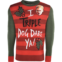 Chandail laid «&nbsp;A Christmas Story I Triple Dog Dare Ya&nbsp;», adulte, plus d’options offertes Front_Flat