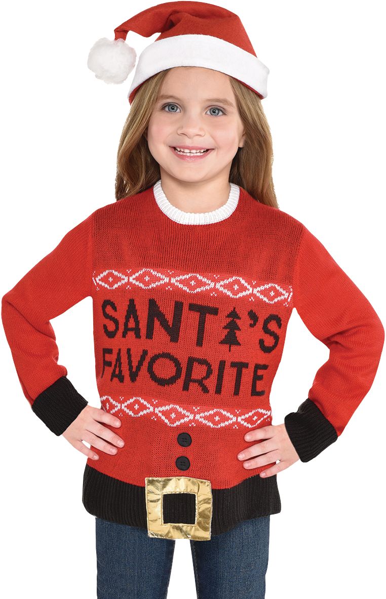 Child Santa's Favourite Ugly Christmas Sweater Party City