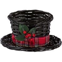 Small Snowman Hat Basket Front_Flat