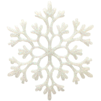 Flocons de neige blancs scintillants, paq. 12 Front_Flat