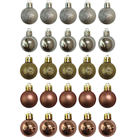 Décorations variées en métal, paq. 25 Front_Flat