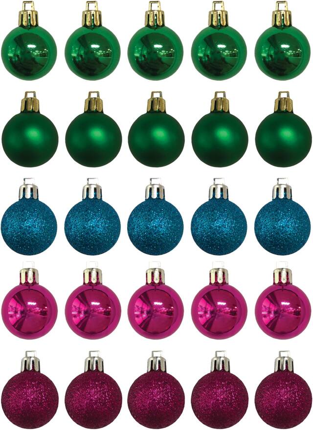 Jewel Tone Ornaments, 25-pk Front_Flat