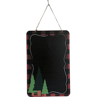 Buffalo Plaid Christmas Chalkboard Sign Front_Flat