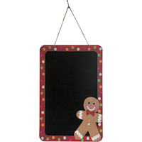 Gingerbread Man Christmas Chalkboard Sign Front_Flat