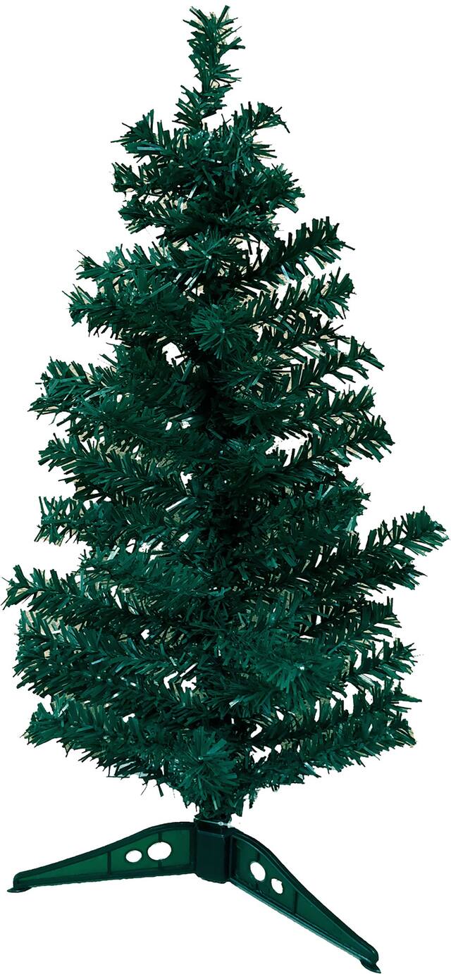 Mini Evergreen Tinsel Christmas Tree Front_Flat