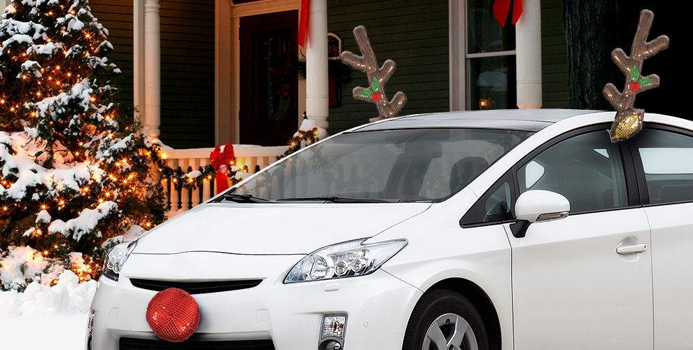 Reindeer Car Costume with Jingle Bells Front_Angled_Left