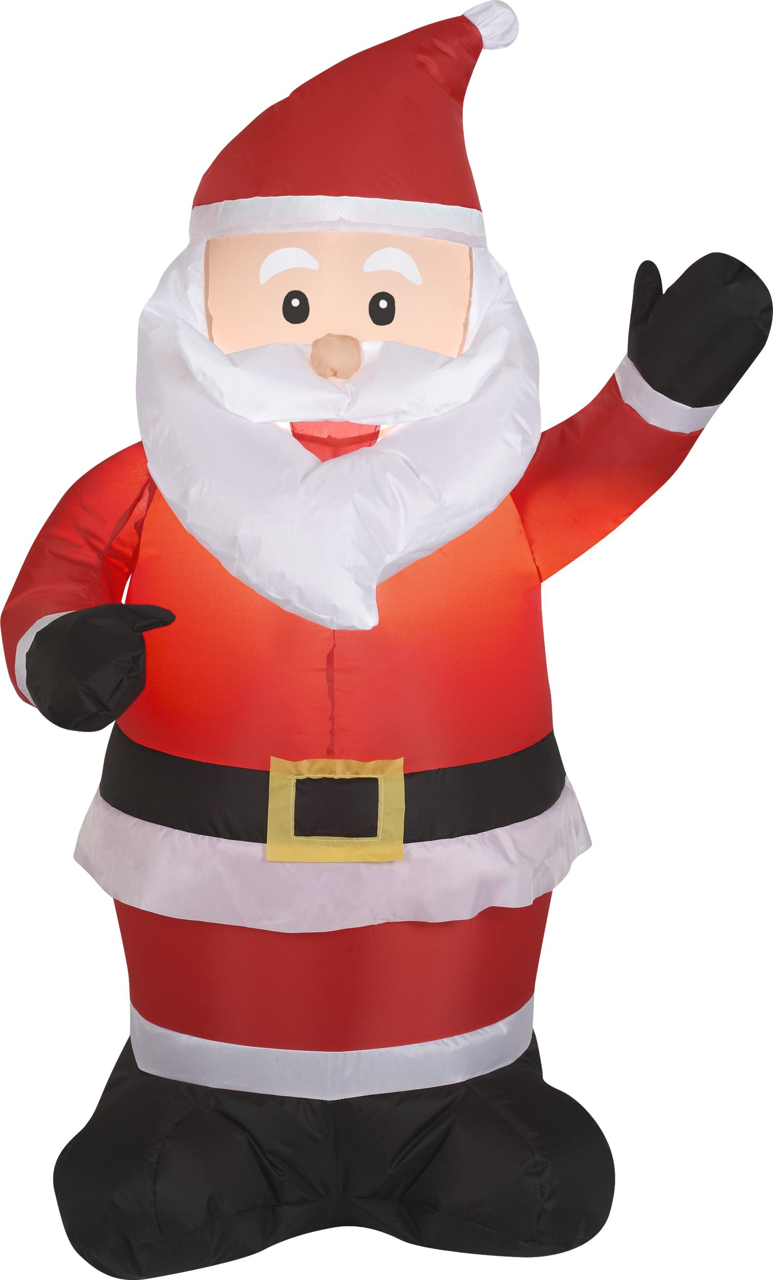 Light-Up Inflatable Santa Front_Flat