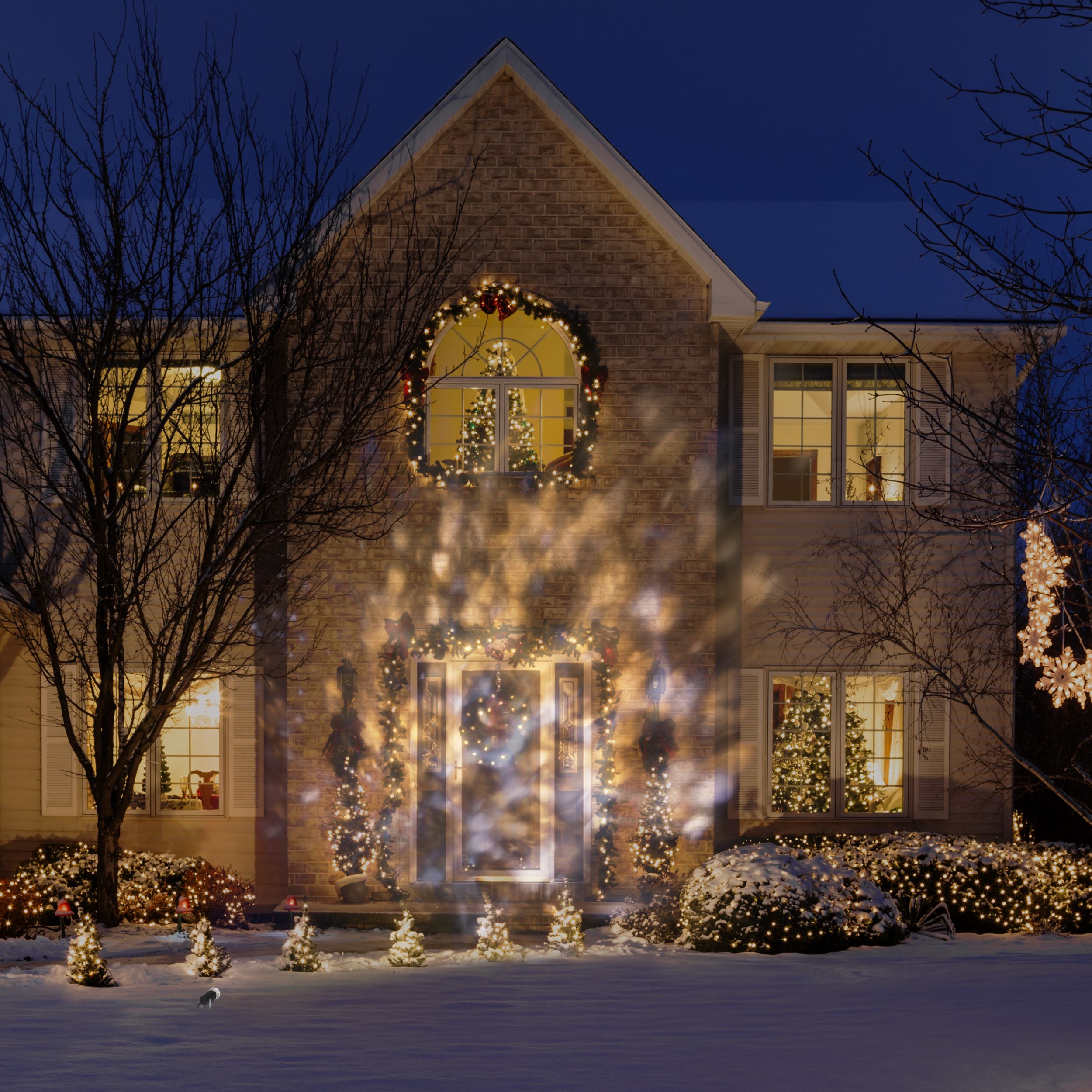 White Kaleidoscope Projector Front_Flat