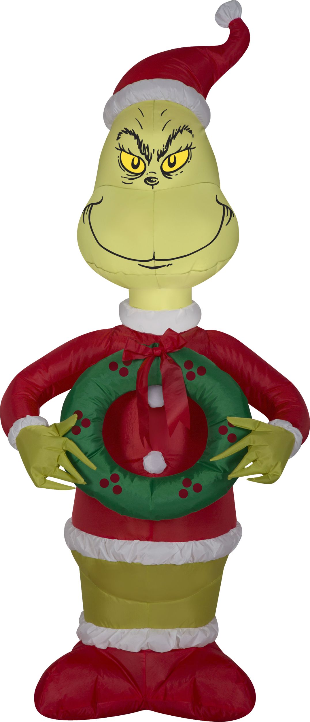 Grincheux gonflable avec couronne Front_Flat
