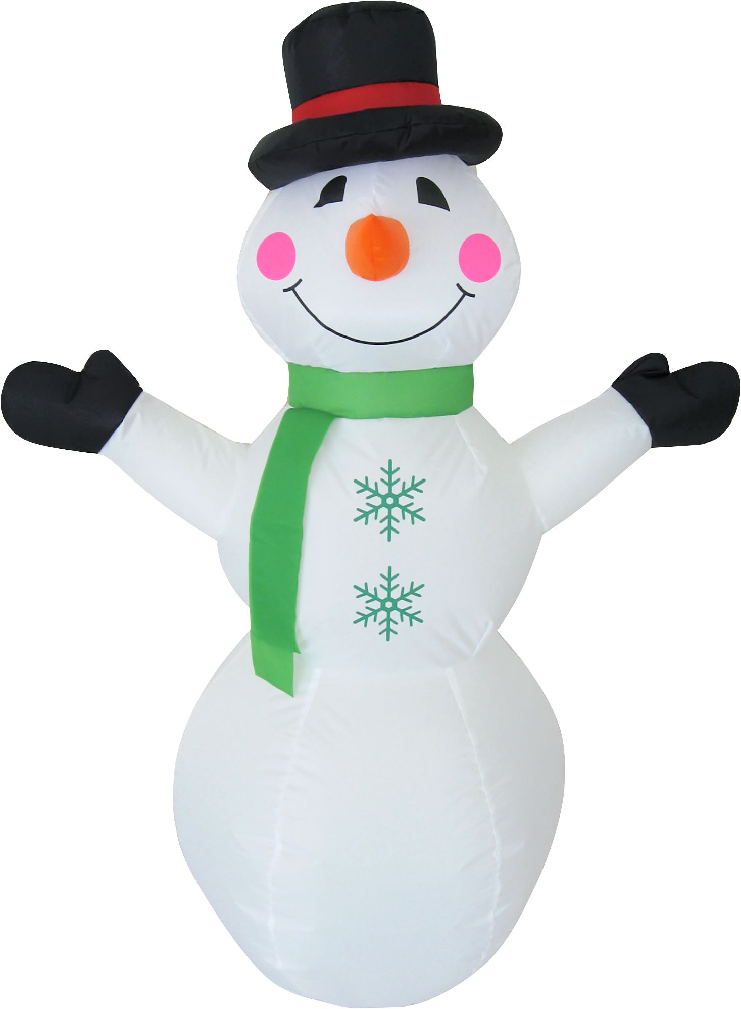Inflatable Snowman Front_Flat