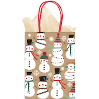 Cozy Kraft Gift Bags, 4-pk Front_Flat