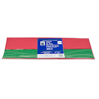 Tissue Paper, Green/Red, 40-pk Overhead_Flat