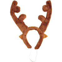 Serre-tête, bois de renne en peluche Front_Flat