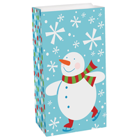 Frosty Friends Treat Bag, 10-in Front_Angled_Right