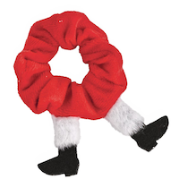 Holiday Santa Scrunchie Front_Flat