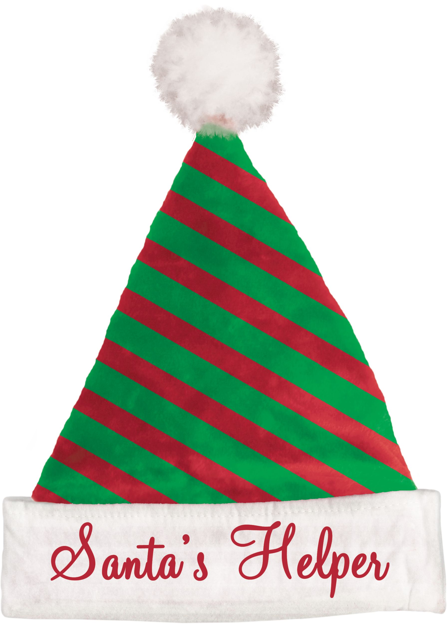 Classic Festive Santa's Helper Elf Hat Front_Flat