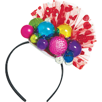 Serre-tête avec chapeau décoratif, pour les Fêtes, adulte Front_Flat