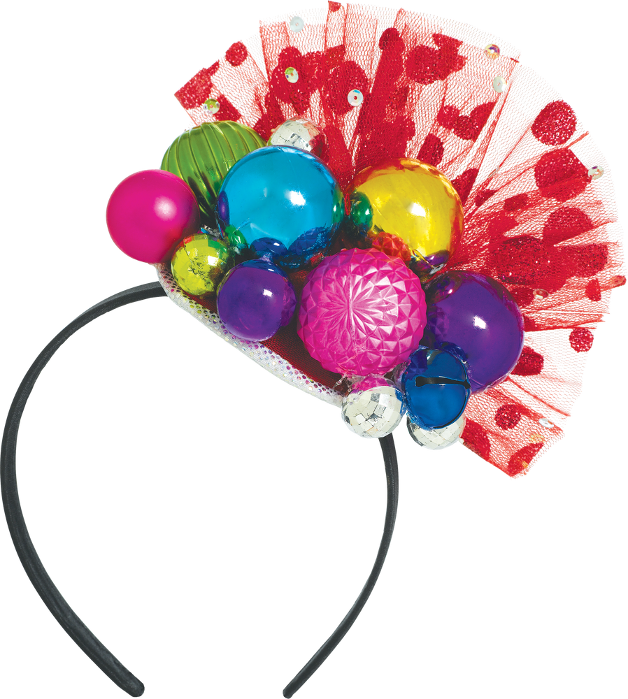Adult Holiday Ornament Fascinator Headband Party City