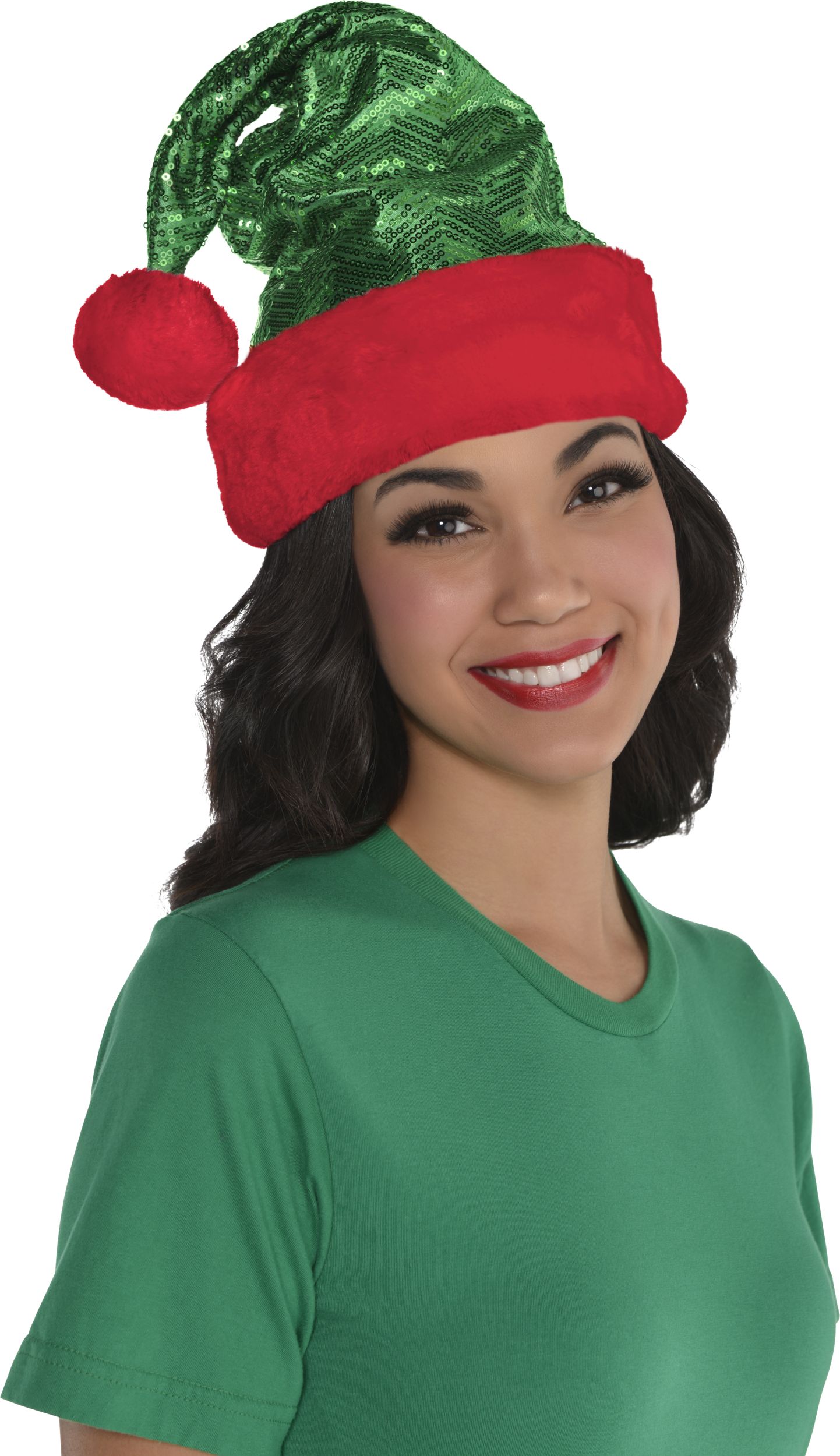 AD RED/GRN ELF HAT S