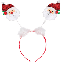 Santa Headband Bopper, Adult, One Size Front_Flat