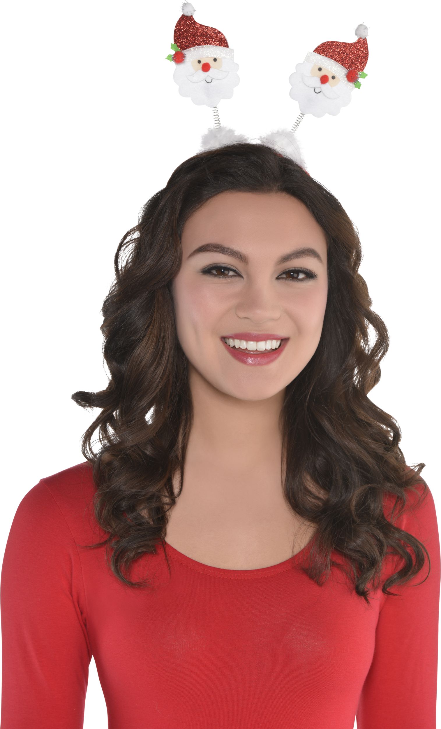 Santa Headband Bopper, Adult, One Size Front_Flat