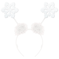 Serre-tête scintillant, flocon de neige Front_Flat