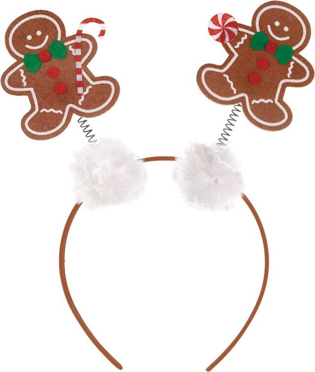 Adult Gingerbread Men Head Bopper Front_Flat