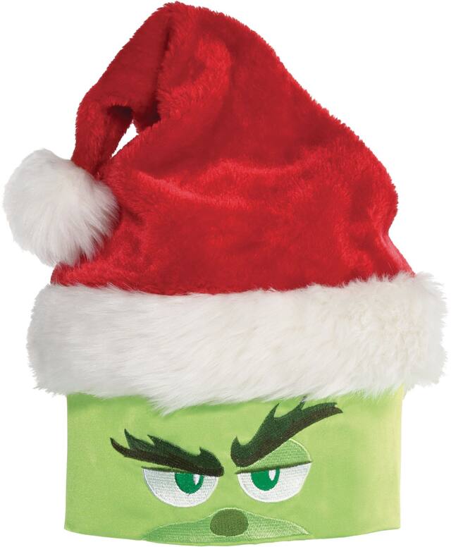 The Grinch Santa Hat Front_Flat