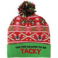 Tacky Christmas Beanie Front_Flat