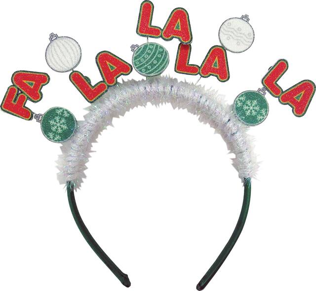 Glitter Christmas Headband Front_Flat