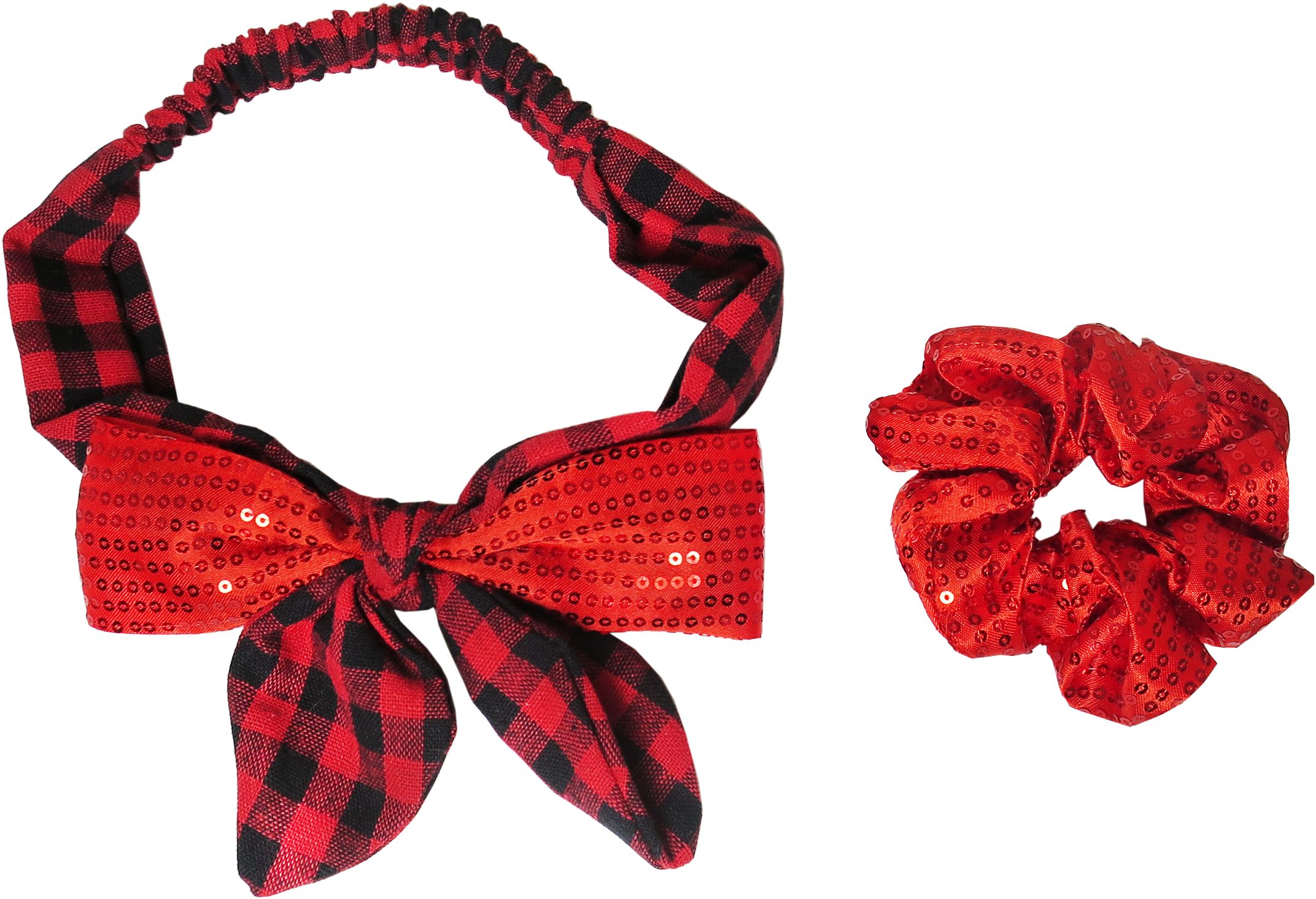 Accessoires pour cheveux à paillettes rouges, paq. 2 Overhead_Plunge
