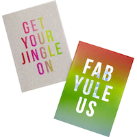 Glitter Multicolour Holiday Cards, 16-pk Composite_or_Mixed