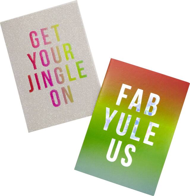 Glitter Multicolour Holiday Cards, 16-pk Composite_or_Mixed