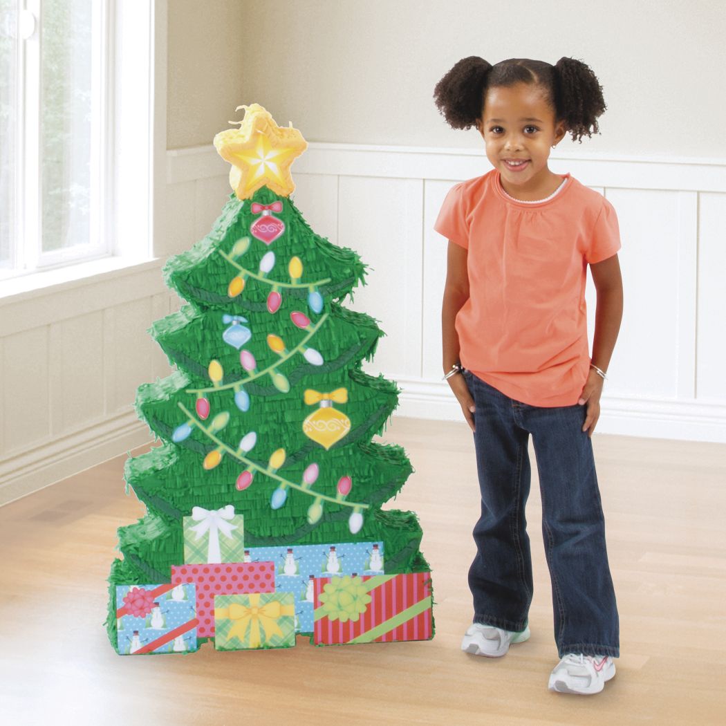 Giant Christmas Tree Pinata Front_Angled_Right
