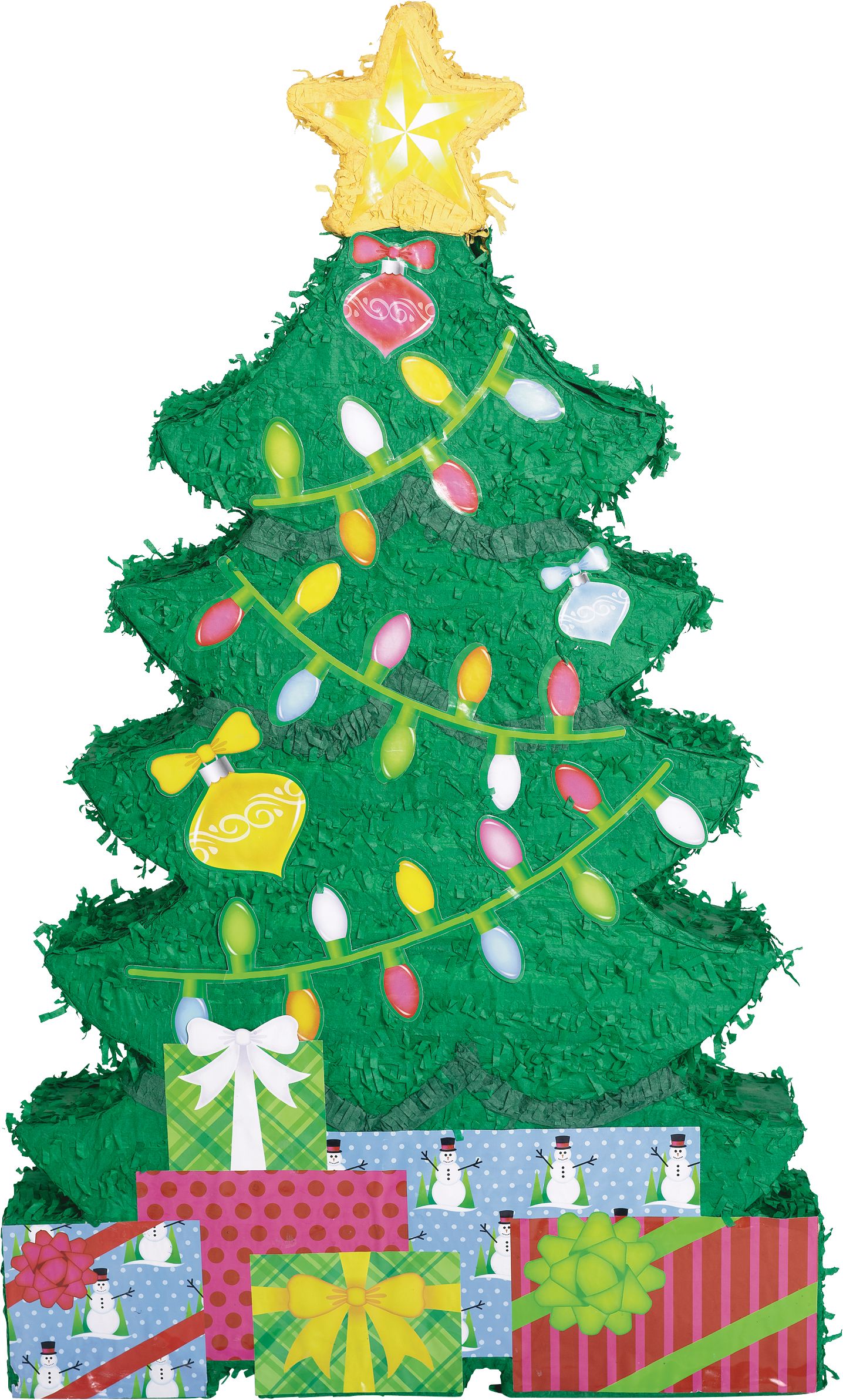 Giant Christmas Tree Pinata Front_Flat