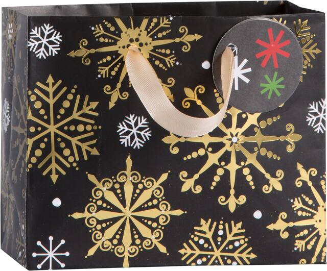 Mini Snowflake Gift Bag Front_Angled_Right