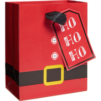 Mini Santa Suit Christmas Gift Bag Front_Angled_Right