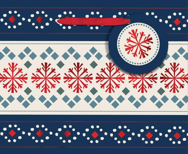 Mini Nordic Stripe Gift Bag Front_Flat