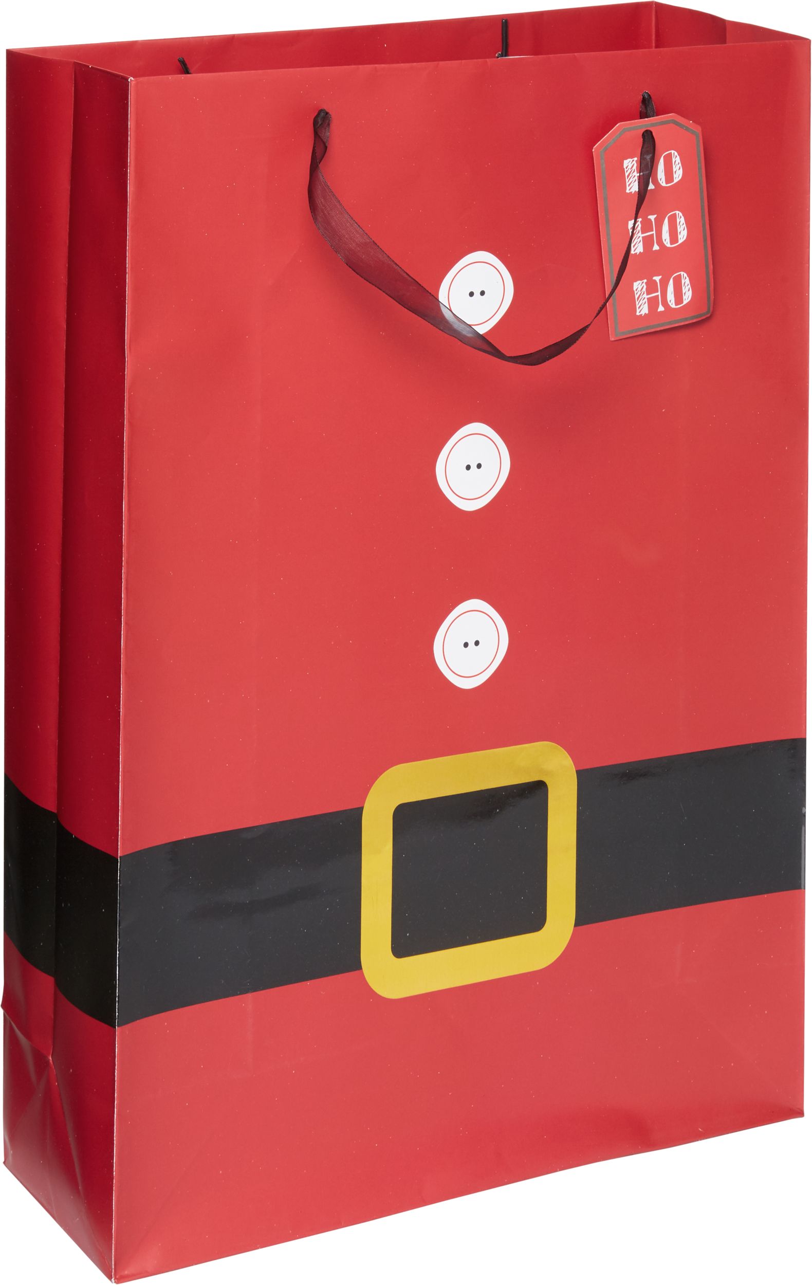 Santa Suit Gift Bag, Large Front_Angled_Right