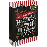 Most Wonderful Time Gift Bag, Large Front_Angled_Right