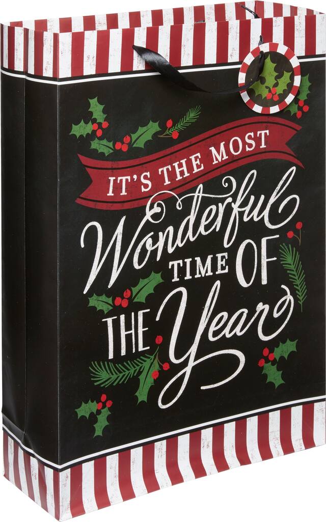 Sac-cadeau Most Wonderful Time, grand Front_Angled_Right