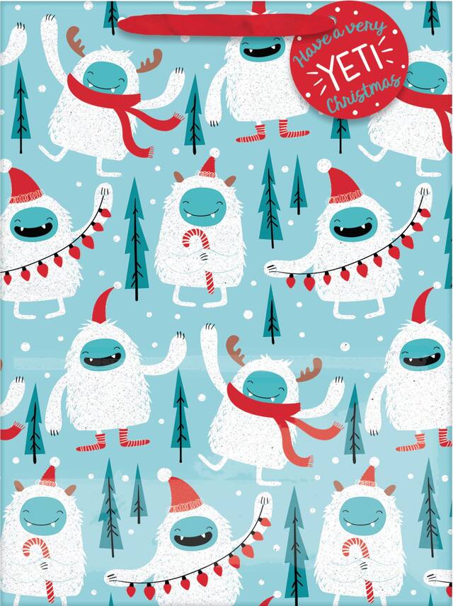 Sac-cadeau de Noël Yéti Front_Flat