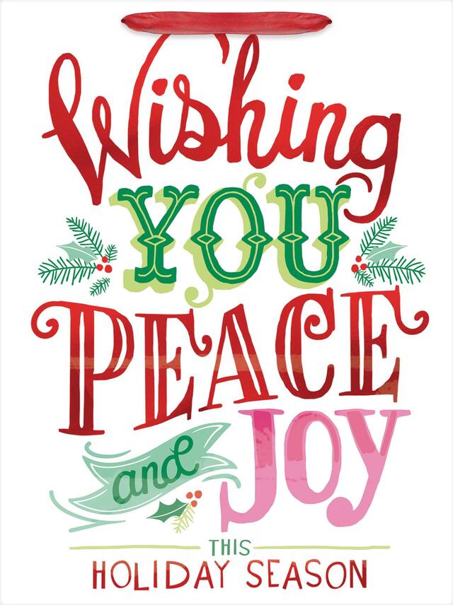 Peace & Joy Gift Bag Front_Flat