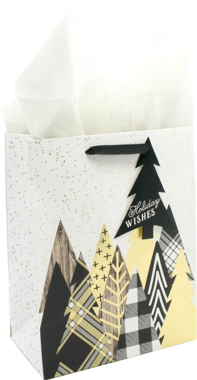 Holiday Wishes Gift Bag Set Front_Angled_Right