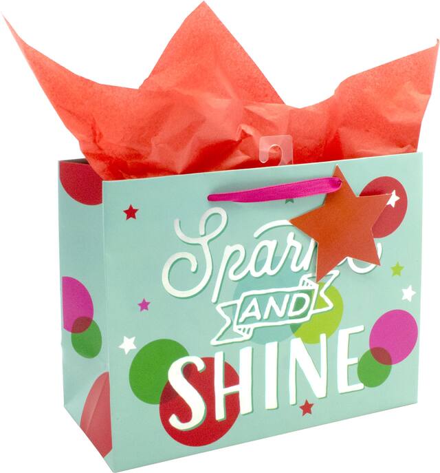 Sparkle & Shine Gift Bag Set Front_Angled_Right